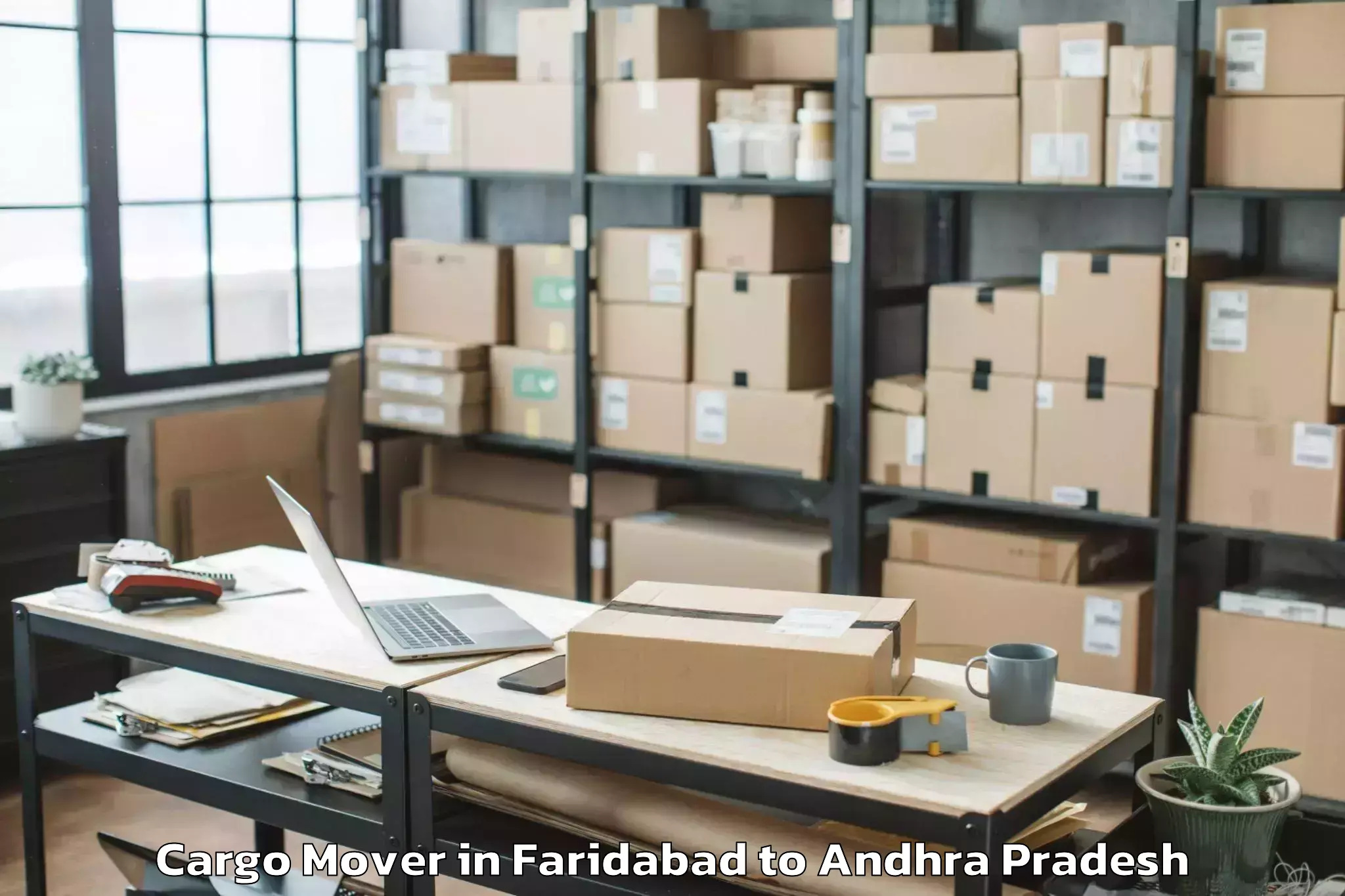 Get Faridabad to Gannavaram Cargo Mover